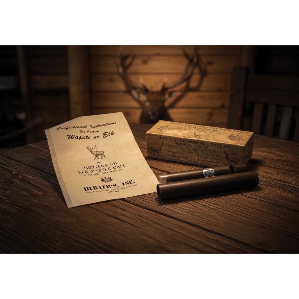 Vintage Herter's 531‎ Elk Master Call Wapiti European Stag Call with Box Manual